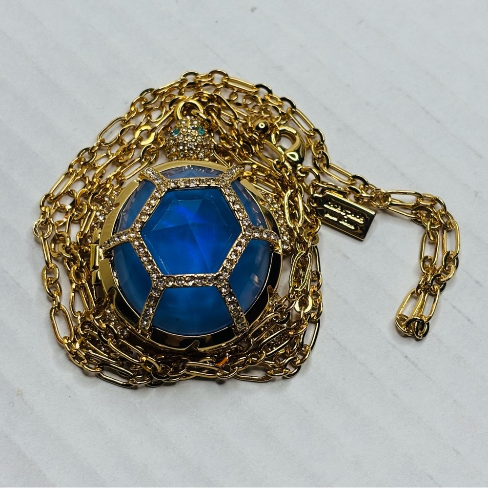 KATE SPADE "Paradise Found" Turtle Locket Necklace - Picture 4 of 7